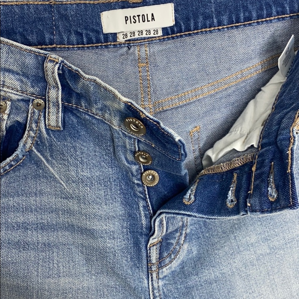 PISTOLA NICA LIGHT WASH HIGH RISE Jeans size 28 - Picture 4 of 9
